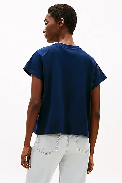 TOMMY HILFIGER MODERN CAP SLV CORP LOGO TEE