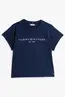 TOMMY HILFIGER MODERN CAP SLV CORP LOGO TEE