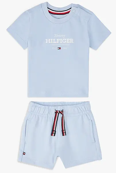 TOMMY HILFIGER MONOTYPE TEE AND SHORT