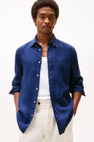 TOMMY HILFIGER PIGMENT DYED LI SOLID RF SHIRT