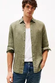 TOMMY HILFIGER PIGMENT DYED LI SOLID RF SHIRT