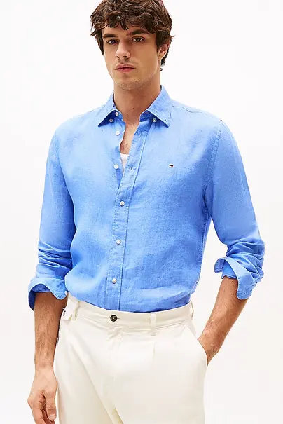 TOMMY HILFIGER PIGMENT DYED LI SOLID RF SHIRT