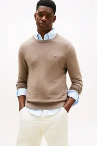 TOMMY HILFIGER PIMA ORG CTN CASHMERE CREW NECK