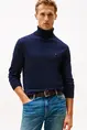 TOMMY HILFIGER PIMA ORG CTN CASHMERE ROLL NECK