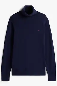 TOMMY HILFIGER PIMA ORG CTN CASHMERE ROLL NECK
