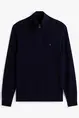 TOMMY HILFIGER PIMA ORG CTN CASHMERE ZIP MOCK