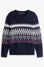 TOMMY HILFIGER PLACED FAIRISLE WOOL BLEND CREW