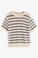 TOMMY HILFIGER POINTELLE CROCHET SS C-NK SWT
