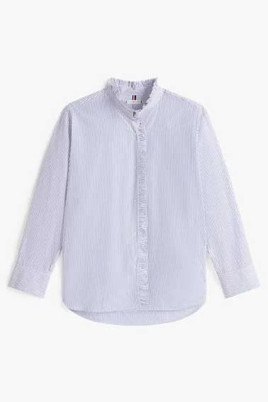 TOMMY HILFIGER POPLIN RUFFLE SHIRT
