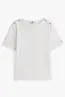 TOMMY HILFIGER REG STRIPE GOLD BTN C-NK SS