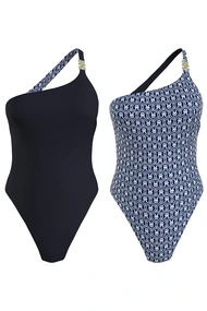 TOMMY HILFIGER REVERSIBLE ONE SHOULDER OP