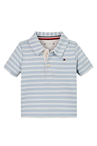 TOMMY HILFIGER RIB STRIPE POLO SS