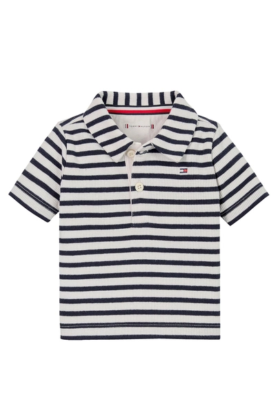 TOMMY HILFIGER RIB STRIPE POLO SS