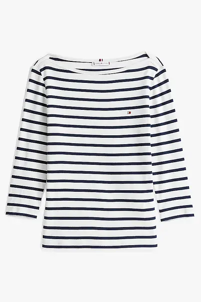 TOMMY HILFIGER SLIM CODY BOAT-NK 3/4 SLV