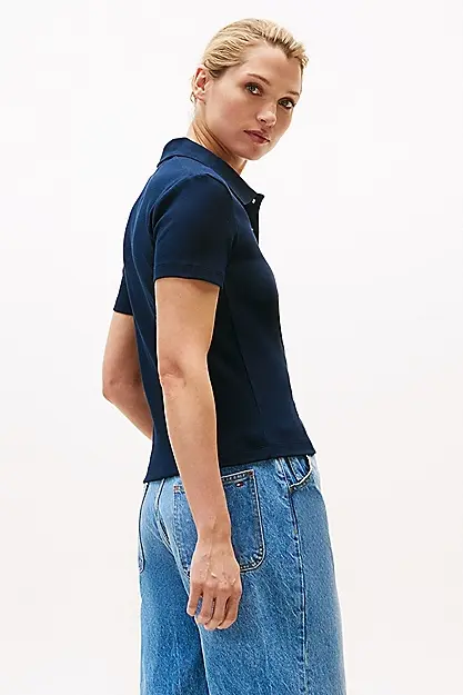 TOMMY HILFIGER SLIM GOLD BUTTON POLO SS
