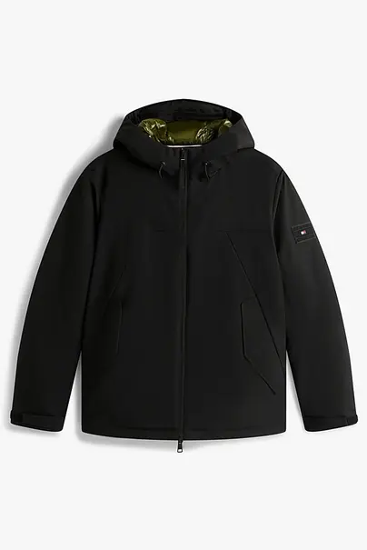 TOMMY HILFIGER TECH HOODED SHORT PADDED JACKET