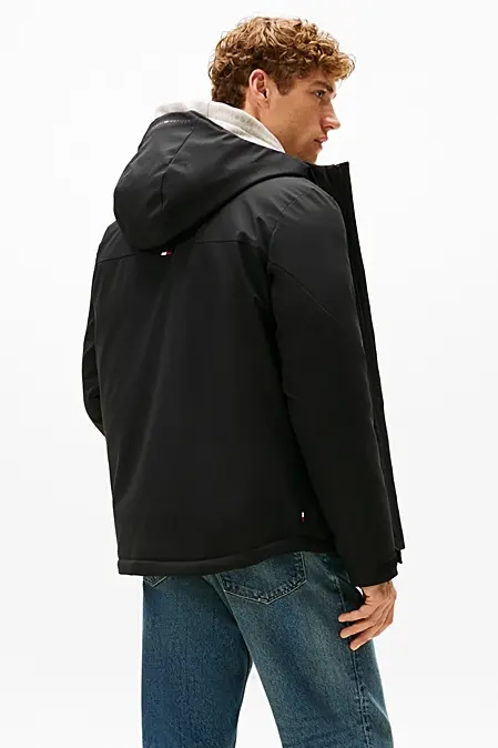 TOMMY HILFIGER TECH HOODED SHORT PADDED JACKET