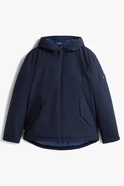 TOMMY HILFIGER TECH HOODED SHORT PADDED JACKET
