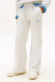 TOMMY HILFIGER WIDE LEG VARSITY FLOCK SWT PANTS