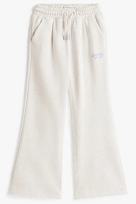 TOMMY HILFIGER WIDE LEG VARSITY FLOCK SWT PANTS