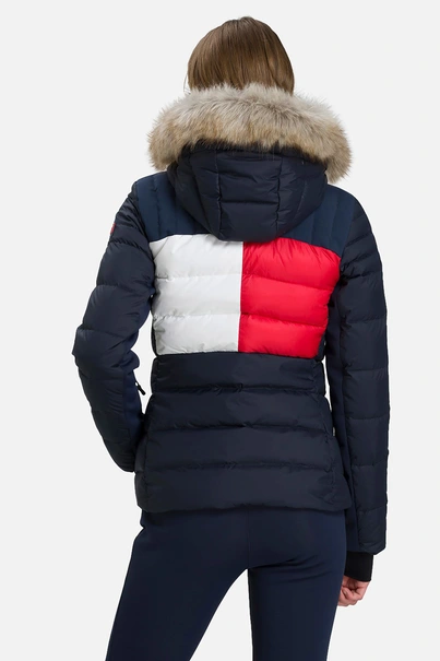 TOMMY HILFIGER X ROSSIGNOL W FLAG E-FUR DOWN JKT