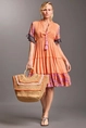 VACANZE ELENA 3/4 SLEEVES DRESS