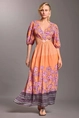 VACANZE ROSE CUT OUT MAXI DRESS