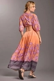 VACANZE ROSE CUT OUT MAXI DRESS
