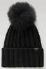WOOLRICH BEANIE CASHMERE POM-POM