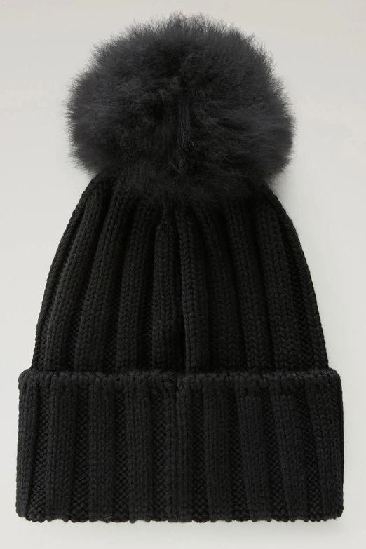 WOOLRICH BEANIE CASHMERE POM-POM