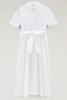 WOOLRICH BELTED POPLIN SHIRT DRESS