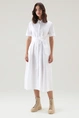 WOOLRICH BELTED POPLIN SHIRT DRESS