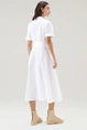 WOOLRICH BELTED POPLIN SHIRT DRESS