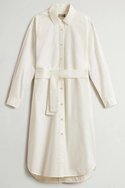 WOOLRICH BELTED SHIRT DRESS