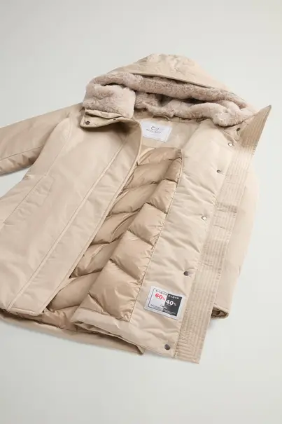 WOOLRICH BOULDER FAUX FUR PARKA