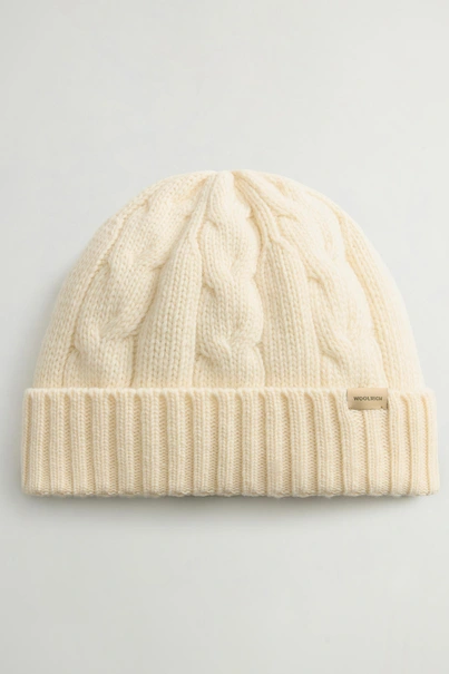 WOOLRICH CABLE STITCH BEANIE