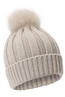 WOOLRICH CASH POM POM JR BEANIE