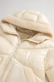 WOOLRICH CURLY GLOSS HOODED JKT