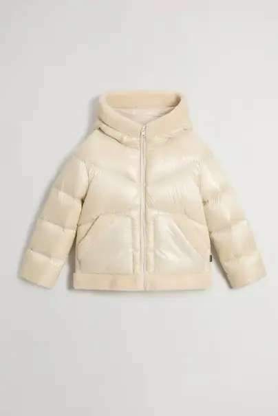 WOOLRICH CURLY GLOSS HOODED JKT