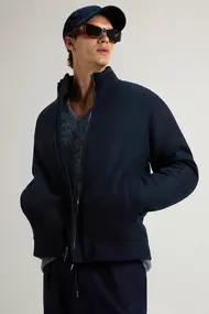 WOOLRICH KNITTED WOOL LEWIS BOMBER