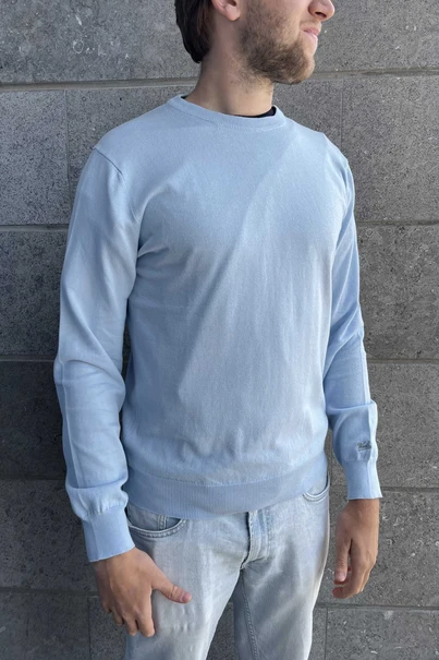 WOOLRICH LOGO COTTON CREWNECK