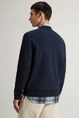 WOOLRICH LOGO INTERLOCK CREWNECK
