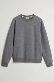 WOOLRICH LOGO INTERLOCK CREWNECK