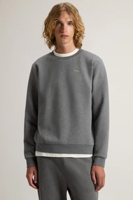 WOOLRICH LOGO INTERLOCK CREWNECK