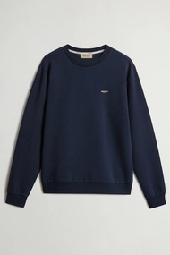 WOOLRICH LOGO INTERLOCK CREWNECK