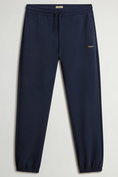 WOOLRICH LOGO INTERLOCK SWEATPANT