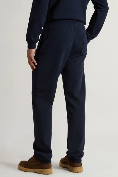 WOOLRICH LOGO INTERLOCK SWEATPANT
