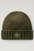 WOOLRICH MERINO WOOL LOGO BEANIE