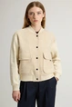 WOOLRICH MIXED FLEECE BOMBER