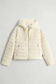 WOOLRICH QUILTED HOODED JACKET